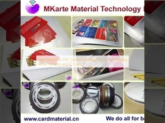 Film overlay berlapis PVC dengan perekat tinggi untuk laminasi kartu jaminan sosial dan kartu IC