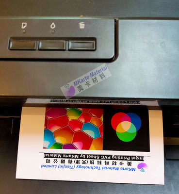 Lembar Pvc Inkjet A3 A4 Warna Emas / Perak Untuk Printer Inkjet Epson