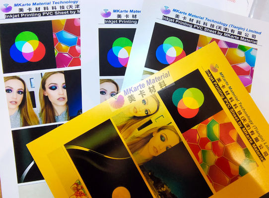 Lembar Pvc Inkjet A3 A4 Warna Emas / Perak Untuk Printer Inkjet Epson
