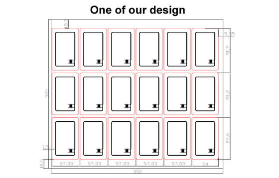PVC RFID Card Inlay / Prelam Sheet With ID TK4168/IC F08 Chip Untuk Produksi Kartu RFID Cerdas