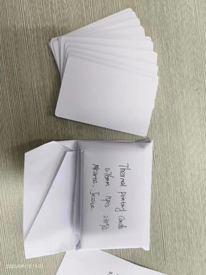 Pvc Termal Printable White Blank Card Cr80 54*85.6mm Untuk Produksi Kartu