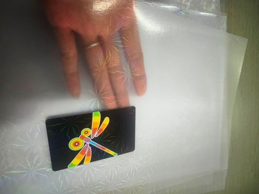 Hologram Overlay Untuk Kartu Khusus / Laser Film Film / PVC Coated Ovelay / Laser Hologram