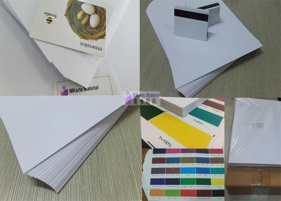 A4 A3 Ukuran 0.15-0.4mm Putih Warna PVC Kartu Printing Sheet Untuk Smart Card Printable