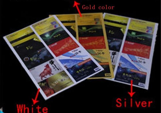 0.18-0.4mm tebal tahan lama dua sisi Inkjet Printing PVC Sheet Untuk Epson Dan Cannon Inkjet Printer