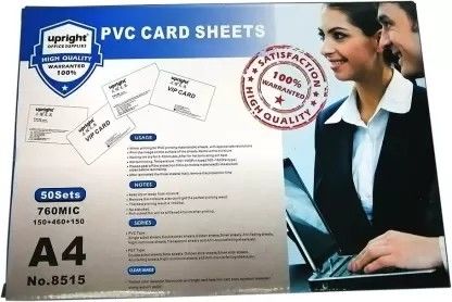 0.18-0.4mm tebal tahan lama dua sisi Inkjet Printing PVC Sheet Untuk Epson Dan Cannon Inkjet Printer