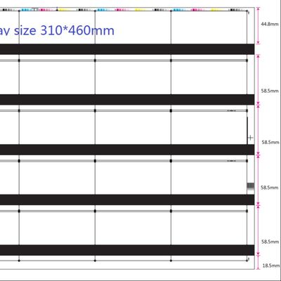 110-150C Laminasi Suhu Hico 0,06mm Magnetic Strip Coated Overlay Untuk Kartu Magnetik
