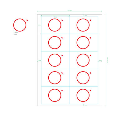 2X5 Kawat Tembaga Smart Chip Material untuk Kartu RFID Inlay Prelam PVC Card Materials