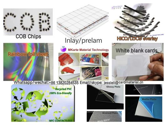 Kekuatan Pengelupasan 90° 300mm/min ≥6.0 N/cm PVC Lapisan Lapisan Lapisan Penuaan Waktu &gt;200 Jam Bahan Smart Card