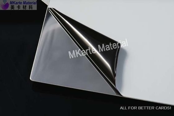 Permukaan Pelat Glossy Laminasi Ketebalan 0.4-1.0mm Untuk Produksi Kartu Cerdas dengan Glossiness Kedua Sisi