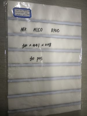0.04-0.10mm Ketebalan Transparent Magnetic Strip Coated Overlay with Glue Coating untuk kartu HICO/LOCO