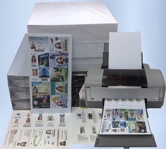 Percetakan Inkjet Dua Sisi Lembar Kartu PVC Untuk Epson Dan Cannon Inkjet Printer Toleransi Ukuran /-0.5mm MIP-DS-W