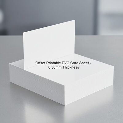 0.30mm Ketebalan Offset Printable PVC Core Sheet untuk Produksi Kartu Bank