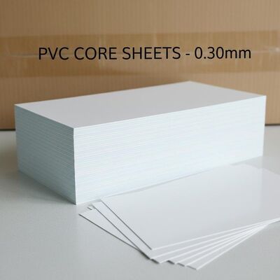 0.30mm Ketebalan Offset Printable PVC Core Sheet untuk Produksi Kartu Bank