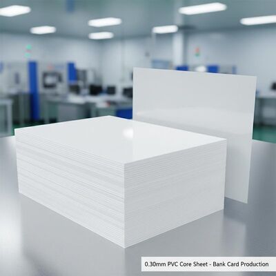 0.30mm Ketebalan Offset Printable PVC Core Sheet untuk Produksi Kartu Bank