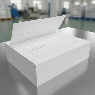0.30mm Ketebalan Offset Printable PVC Core Sheet untuk Produksi Kartu Bank