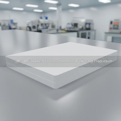 0.30mm Ketebalan Offset Printable PVC Core Sheet untuk Produksi Kartu Bank