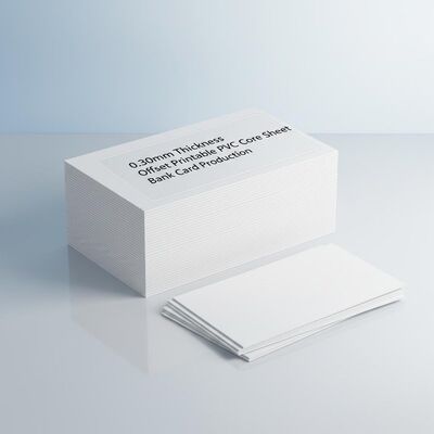 0.30mm Ketebalan Offset Printable PVC Core Sheet untuk Produksi Kartu Bank