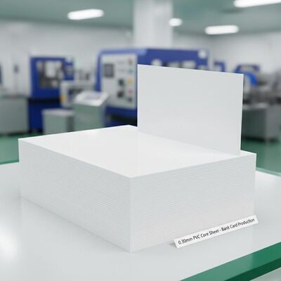 0.30mm Ketebalan Offset Printable PVC Core Sheet untuk Produksi Kartu Bank