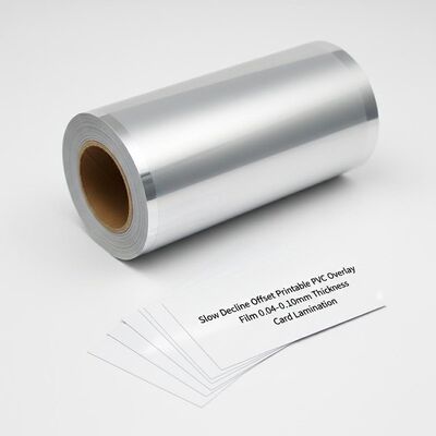 Film Pelapis PVC Tahan Gores dengan Offset Penurunan Lambat, Ketebalan 0,04-0,10mm untuk Laminasi Kartu