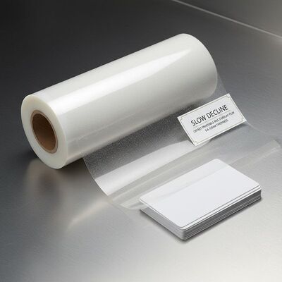 Film Pelapis PVC Tahan Gores dengan Offset Penurunan Lambat, Ketebalan 0,04-0,10mm untuk Laminasi Kartu
