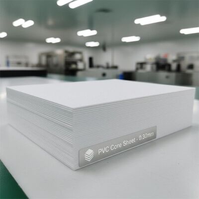 0.30mm Ketebalan Offset Printable PVC Core Sheet untuk Produksi Kartu Bank