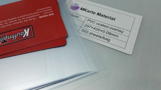 High Adhesion PVC Coated Overlay Tanpa Perubahan Warna Dan Deformasi
