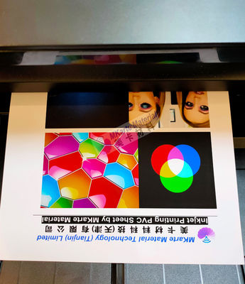 Perak Inkjet Cetak PVC Lembar Ukuran A4 A3 Dengan Adhesi Tinta Yang Sangat Baik