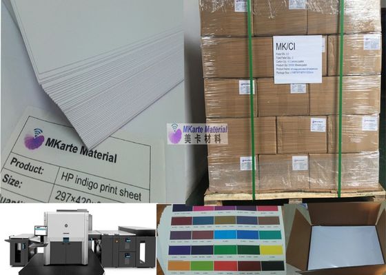 MGI Digital Cetak Putih Pvc Sheet 0.15mm-0.40mm Dengan Kekuatan Kencing Yang Kuat