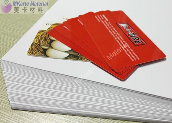 0.10-0.85mm Bahan Smart Card Lembar Inti Kartu PVC Plastik Untuk Printer