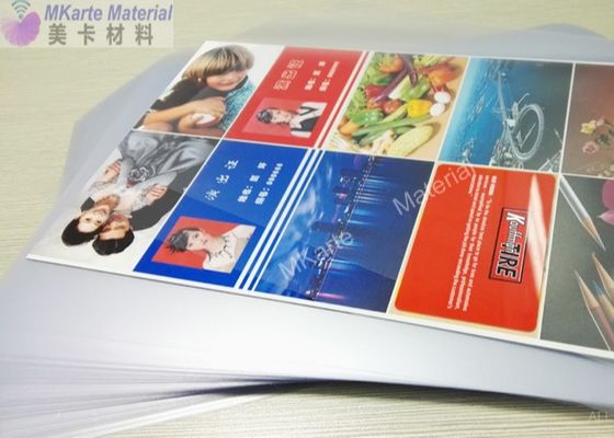 Kuat Viscous Force awal PVC Coated Overlay Untuk Produksi Kartu PVC Sheet Plastik
