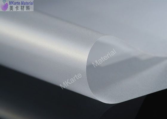 Kuat Viscous Force awal PVC Coated Overlay Untuk Produksi Kartu PVC Sheet Plastik