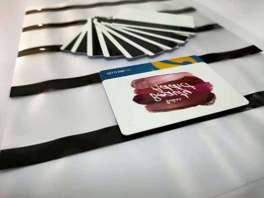 Warna Hitam Magnetic Stripes Coated Film Hi-Co Magnetic Stripe Untuk Laminasi Kartu PVC