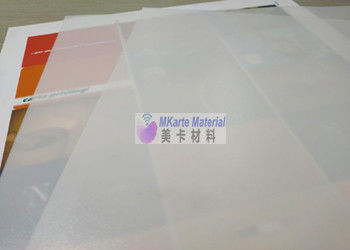 Lembaran Plastik PC Uncoated Overlay Transparan Untuk Produksi Kartu PC Normal