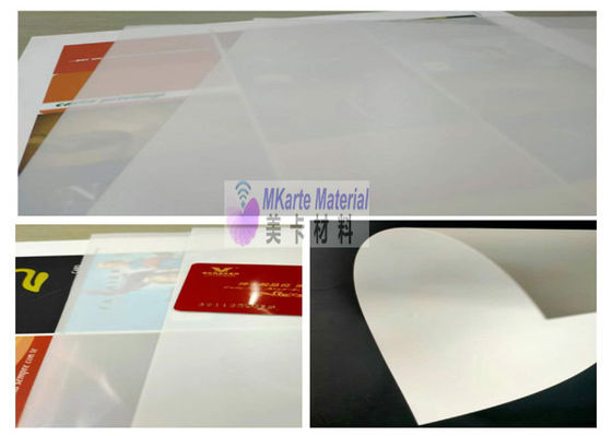 Lembar resistensi plastik Polycarbonate PC Card inti plastik untuk kartu PC