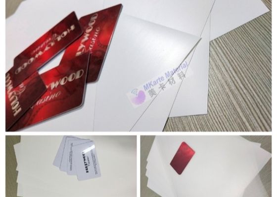 Lembaran Inti Kartu Plastik Tipis Putih Keras PETG Untuk Produksi Tubuh Kartu PETG