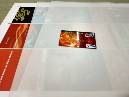 Hot Press Laminasi Kartu Cerdas Bahan PETG Lembar Inti Kartu Plastik