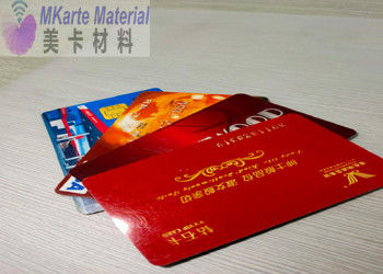 Plastik Anti Aging Inlay menggunakan PC Core Base Sheet Untuk Kartu INLAY Sheet
