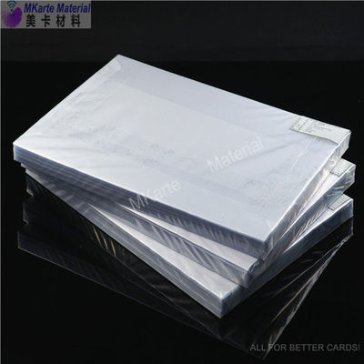 Adhesi Tinggi Pvc Overlay Film Tanpa Ubah Warna Untuk Kartu Laminating Smard