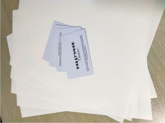 Lembar Inti Kartu PETG Plastik Putih Untuk Produksi Tubuh Kartu Cerdas PETG