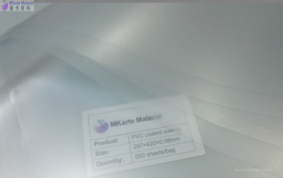 Cetak Offset 6.0 N / Cm Lembar Inti PVC Anti Menguning