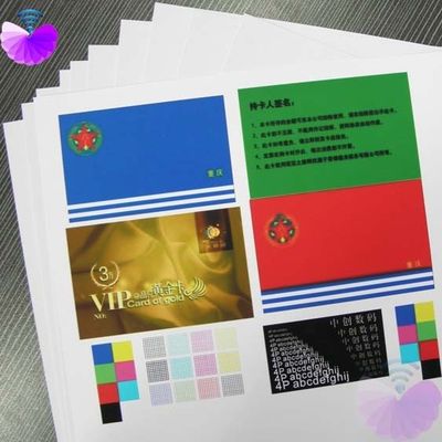 Tidak Ada Sablon Sutra Retak 35 Lembar Inti PVC 0,12mm Dyne