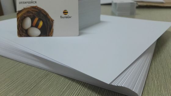 Gambar Definisi Tinggi Konica Digital Printing Pvc Sheets Untuk Produksi Kartu Pvc