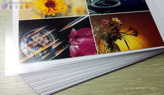 0.32mm A4 Ukuran Digital Printing Pvc Sheets Hp Indigo Satu Sisi Untuk Kartu Plastik