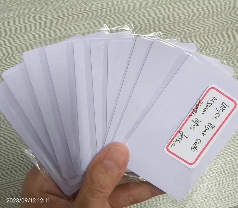 Putih Blank Inkjet Printable Pvc Card Cr 80 0.4mm 0.5mm Untuk Produksi Kartu