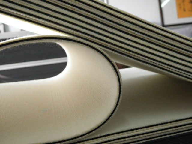 3mm Ketebalan Hitam Woolen Felt Lamination Cushion Pad MRP-2 Untuk PVC Card Press Laminator
