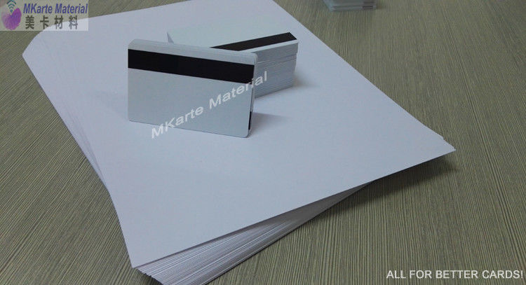 Lembar pvc cetak digital HP Indigo MDP-HP-SS-W satu sisi untuk produksi kartu