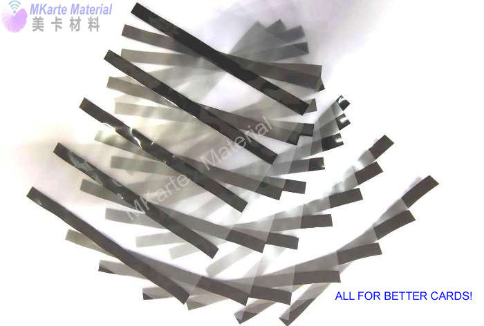 A4 / A3 Ukuran Disesuaikan Magnetic Stripe Coated Overlay Untuk Produksi Tubuh Kartu Magnetik