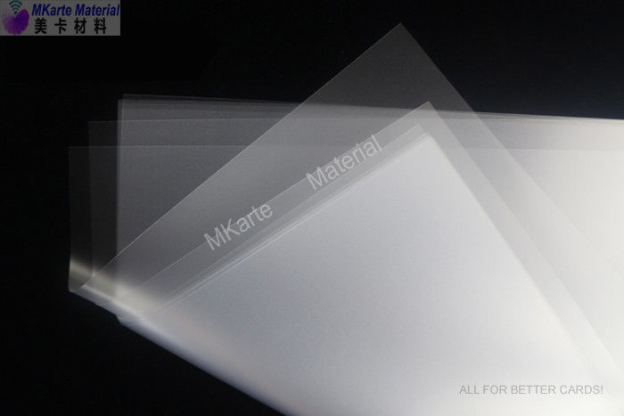 tingkat adhesi yang kuat PVC Coated Overlay dalam lembaran atau gulungan (ketebalan 0,06-1.0mm) MCO-W