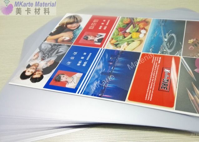 Kuat Viscous Force awal PVC Coated Overlay Untuk Produksi Kartu PVC Sheet Plastik