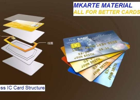 Lembar Inti PVC Handal End Tinggi Untuk Kartu IC Contactless Prelam / INLAY